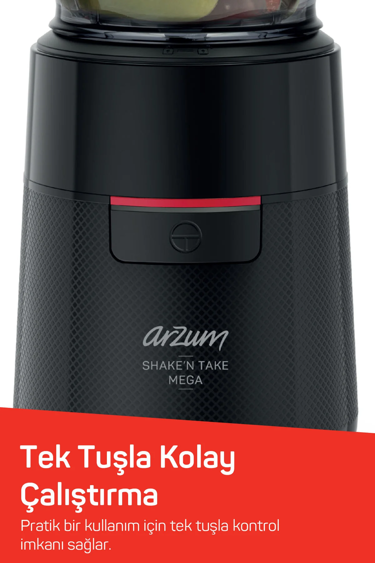 AR1193 Shake’N Take Mega Sürahi Blender Siyah 500 W 1 L + 550 ml Şişe