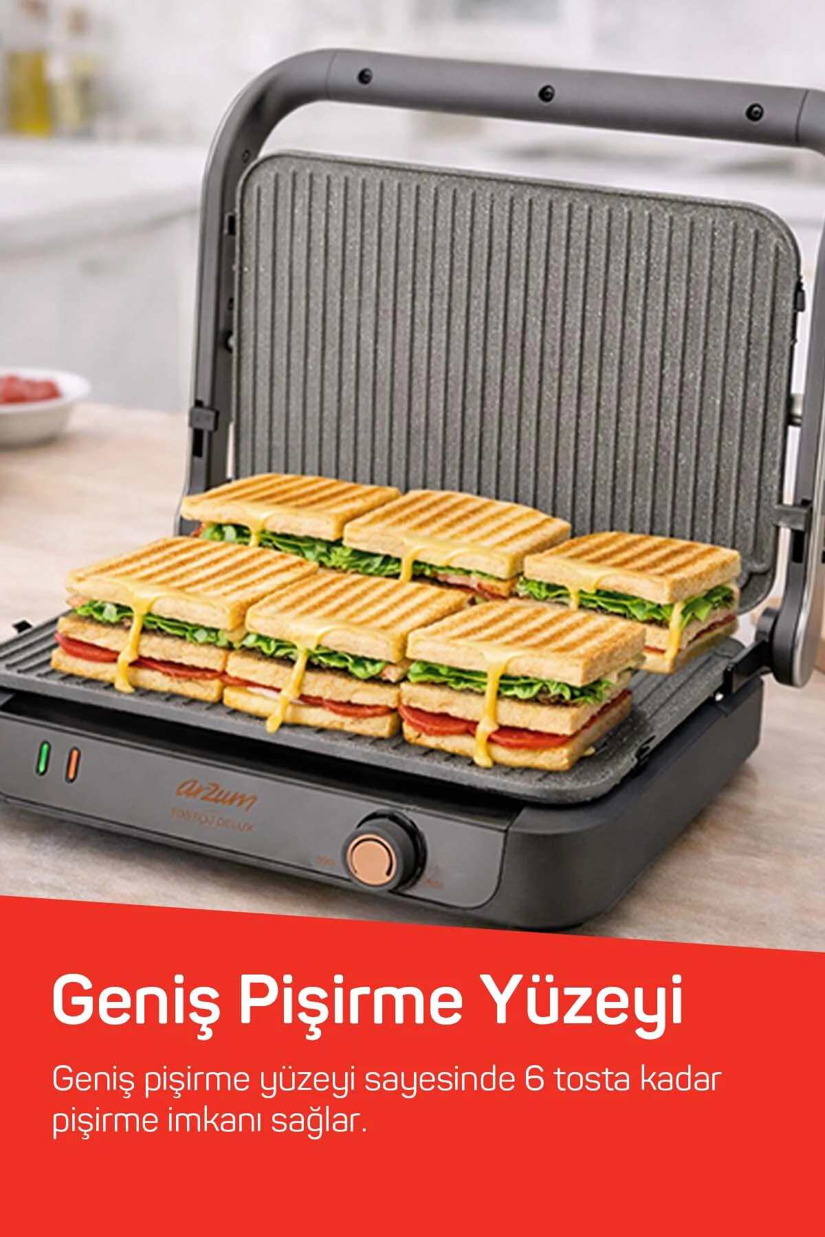 AR2094 Tostçu Delux Izgara ve Tost Makinesi, Sorgül Buğdayı