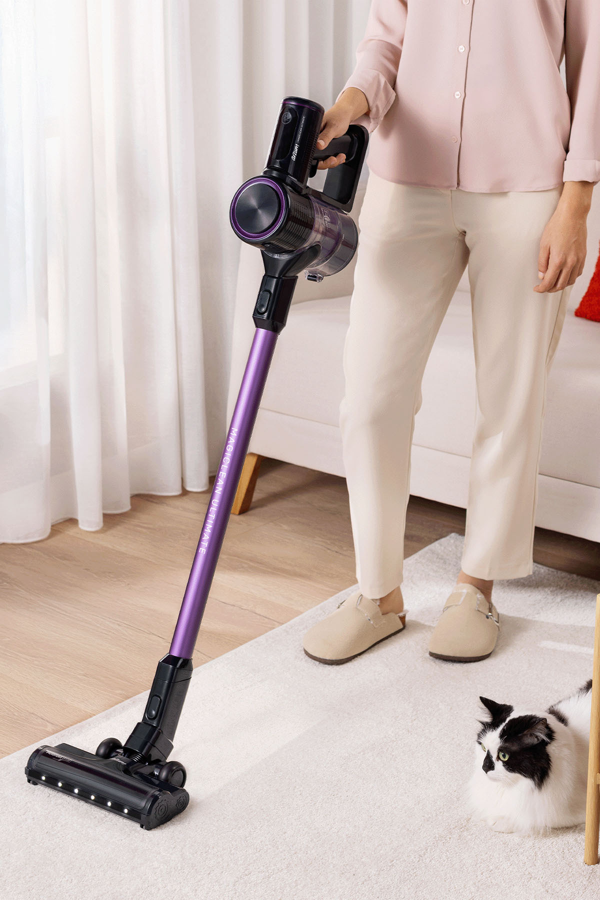 AR4206 Magiclean Ultimate Dikey Şarjlı Süpürge 300W BLDC Motoru, 