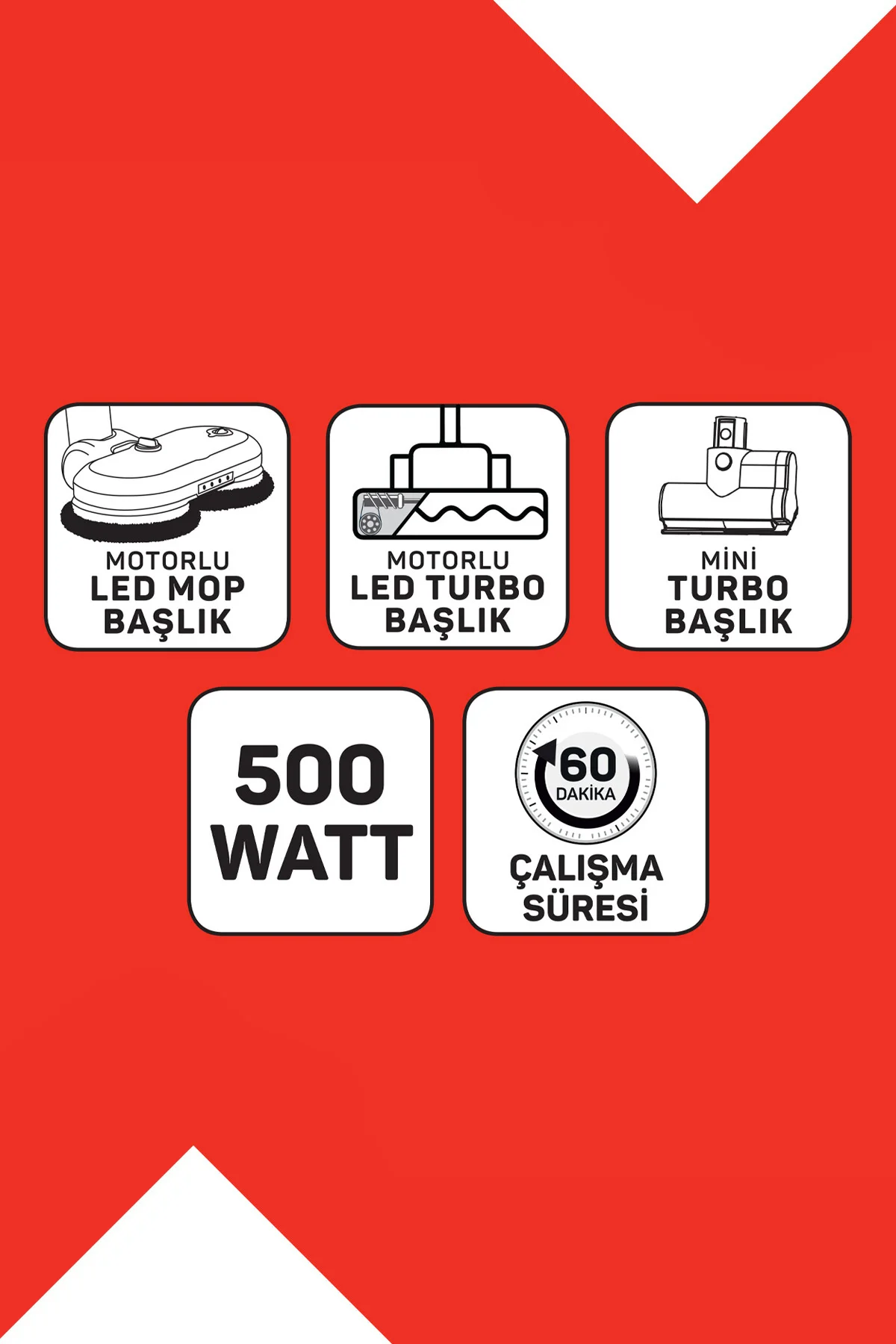 AR4211 MagiClean FlexBin İstasyonlu Dikey Şarjlı Süpürge 500W, BL