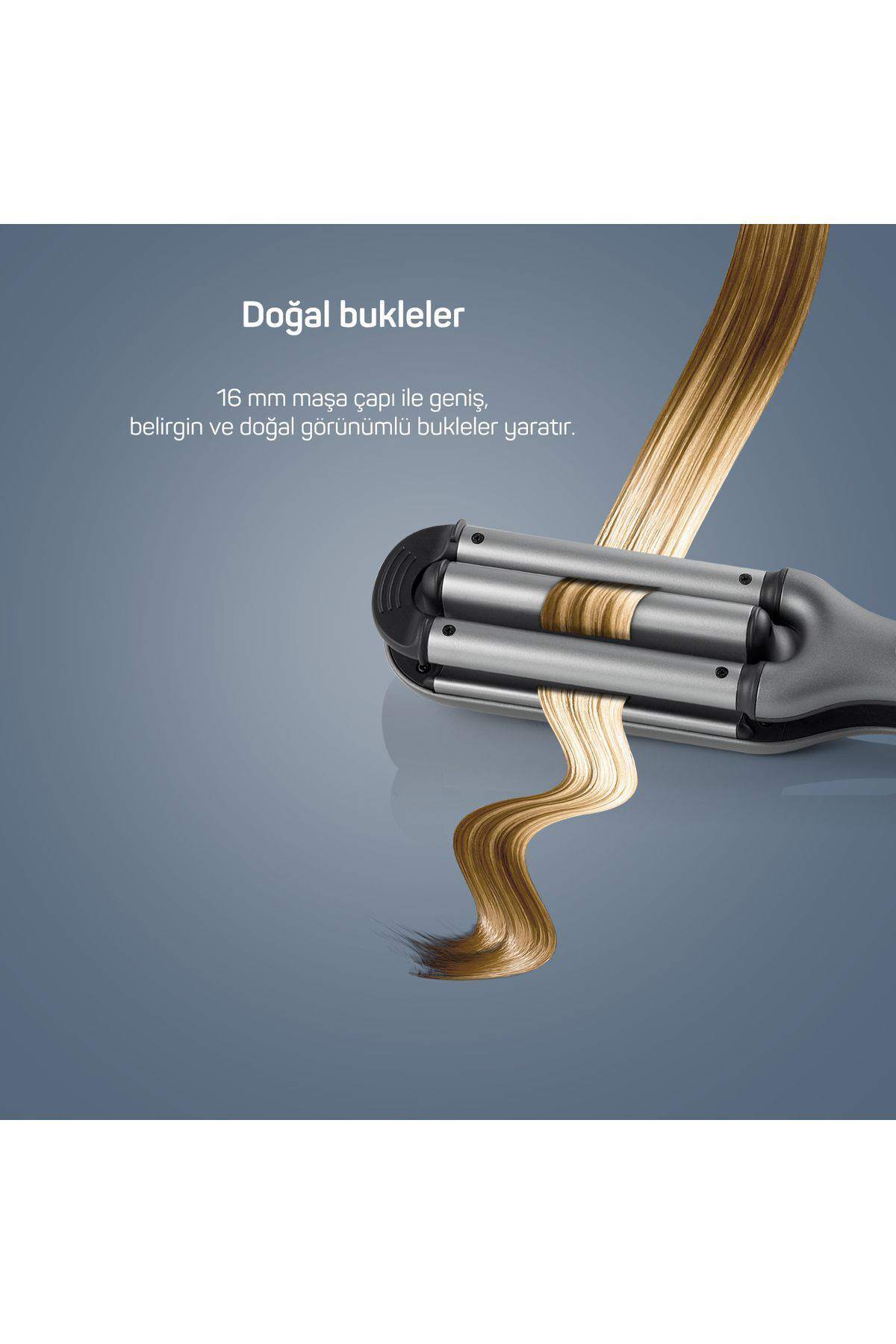 AR5079 Trendcare Seramik Saç Maşası 16 mm, 9 Kademeli Isı Ayarlı 