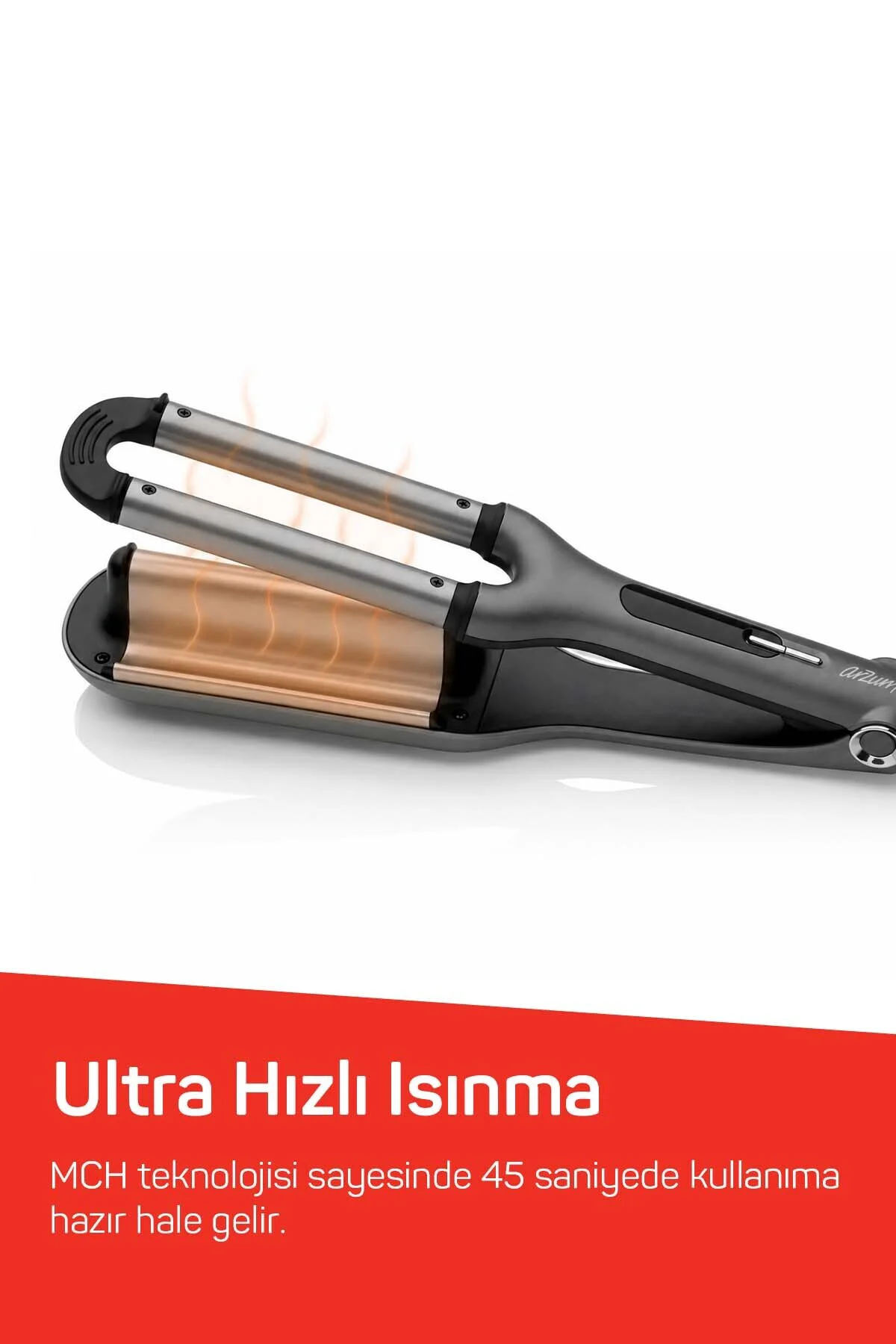 AR5079 Trendcare Seramik Saç Maşası 16 mm, 9 Kademeli Isı Ayarlı 