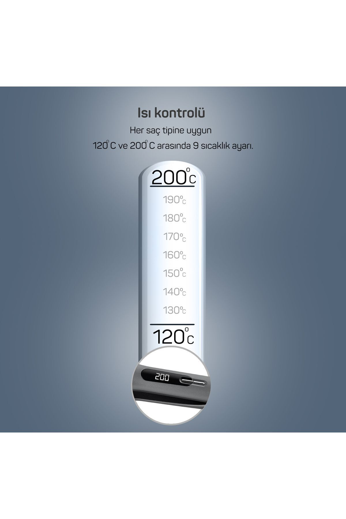 AR5079 Trendcare Seramik Saç Maşası 16 mm, 9 Kademeli Isı Ayarlı 