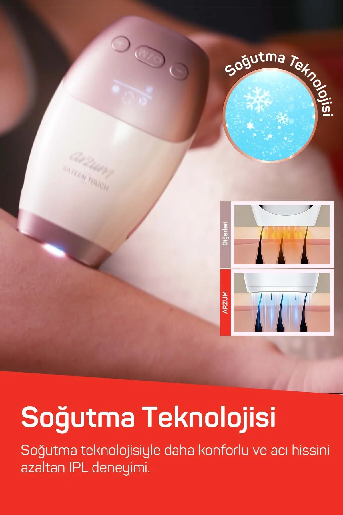 AR5178 SateenTouch IPL Lazer Epilasyon, 999.999 Atım,Evde Tüy Alma,Soğutmalı, 5 Kademe, Cilt Sensörü AR5178 SateenTouch IPL Lazer Epilasyon, 999.999 Atım,Evde Tüy Alma,Soğutmalı, 5 Kademe, Cilt Sensörü