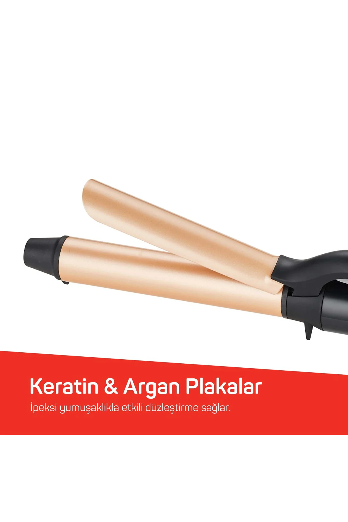 AR5186 Volume Pro Saç Maşası, Keratin ve Argan Yağlı Plaka, 25 mm maşa çapı, Siyah Fiyatı, Yorumları ve Özellikleri