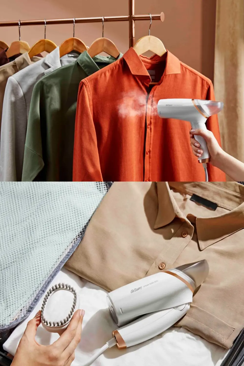 AR6035-B Steam Rush Eco Katlanabilir 1000W Buharlı Kırışık Gideri