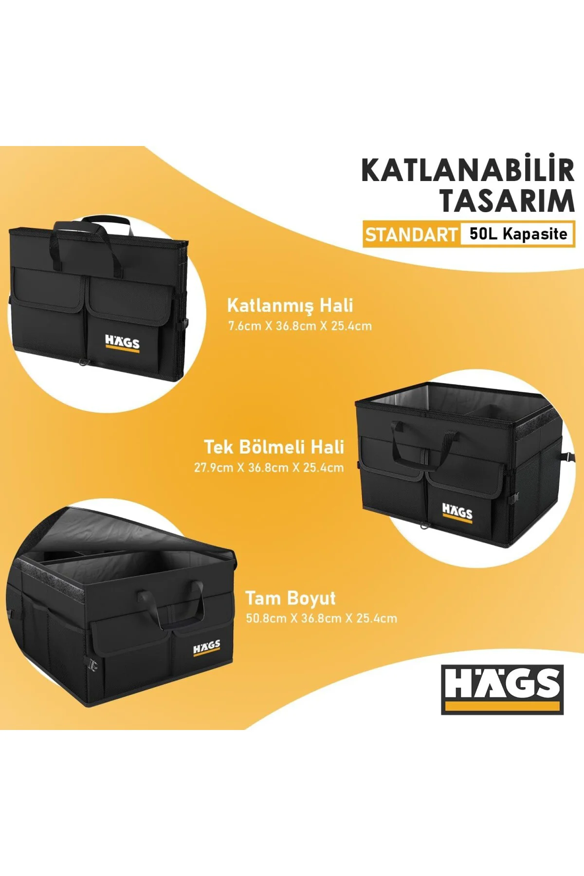 Araba Bagaj Çantası, Araç içi Düzenleyici Organizer, Katlanabilir Oto Bagaj Düzenley