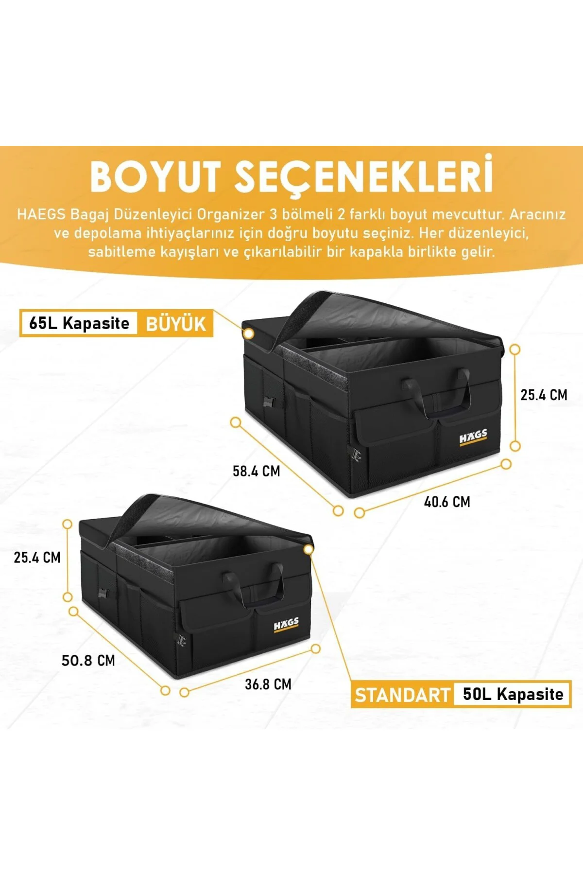 Araba Bagaj Çantası, Araç içi Düzenleyici Organizer, Katlanabilir Oto Bagaj Düzenley