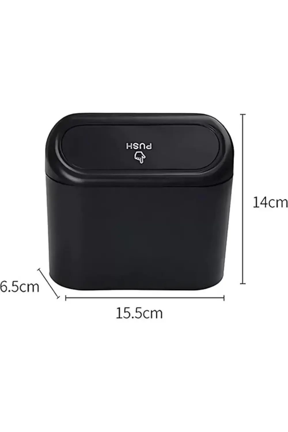 Araba Çöp Kutusu Araç Içi Taşınabilir Kapaklı Organizer Çöp Kovas