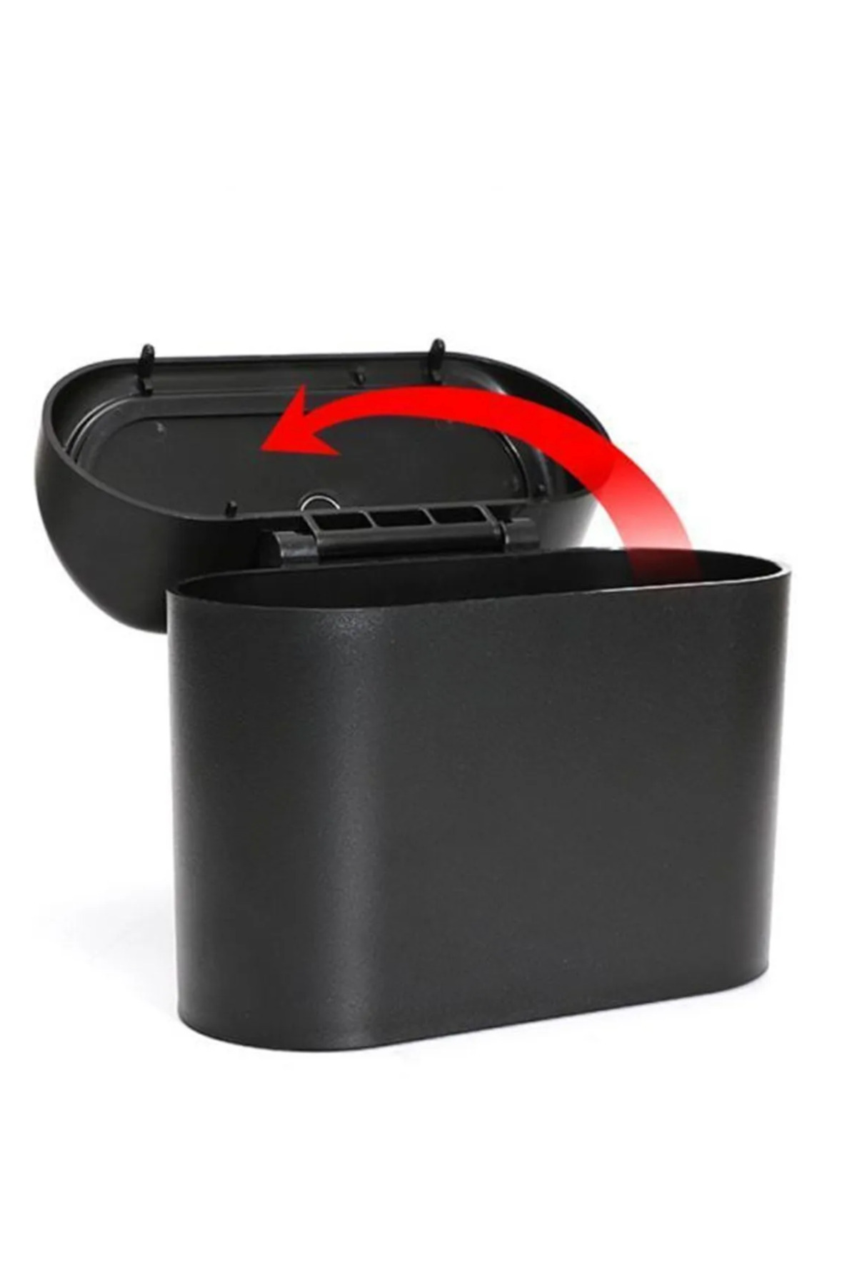 Araba Çöp Kutusu Siyah Portatif Araç İçi Taşınabilir Kapaklı Orga