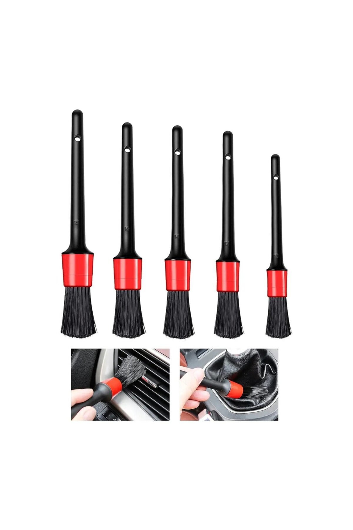 Araba Detaylı Temizlik Fırça Seti Ebrayn