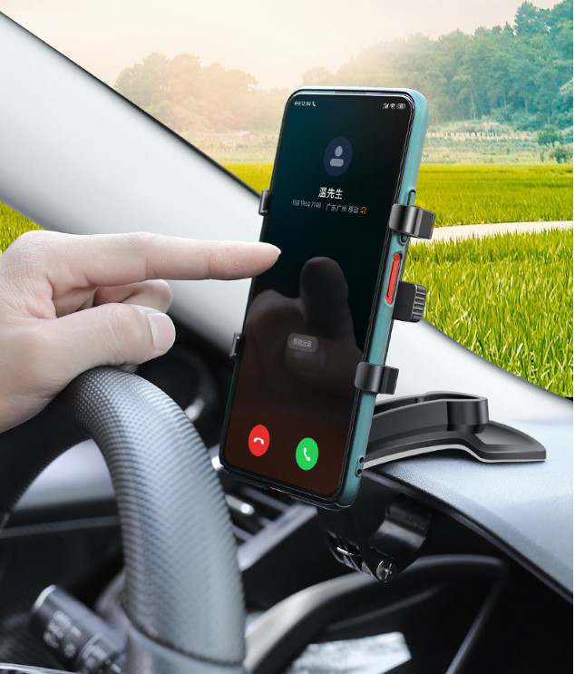 Araba Gösterge Üstüne Takılan 360 Oynar Başlıklı Telefon Tutucu (