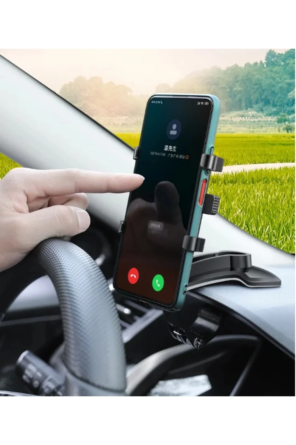 Araba Gösterge Üstüne Takılan 360 Oynar Başlıklı Telefon Tutucu Araba Gösterge Üstüne Takılan 360 Oynar Başlıklı Telefon Tutucu