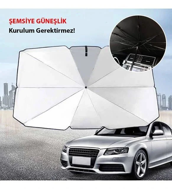 Araba Güneş Gölge Koruyucu Şemsiye - 145x79cm Ön Cam Güneşlik, UPE Alaşım Fiyatı, Yorumları ve Özellikleri