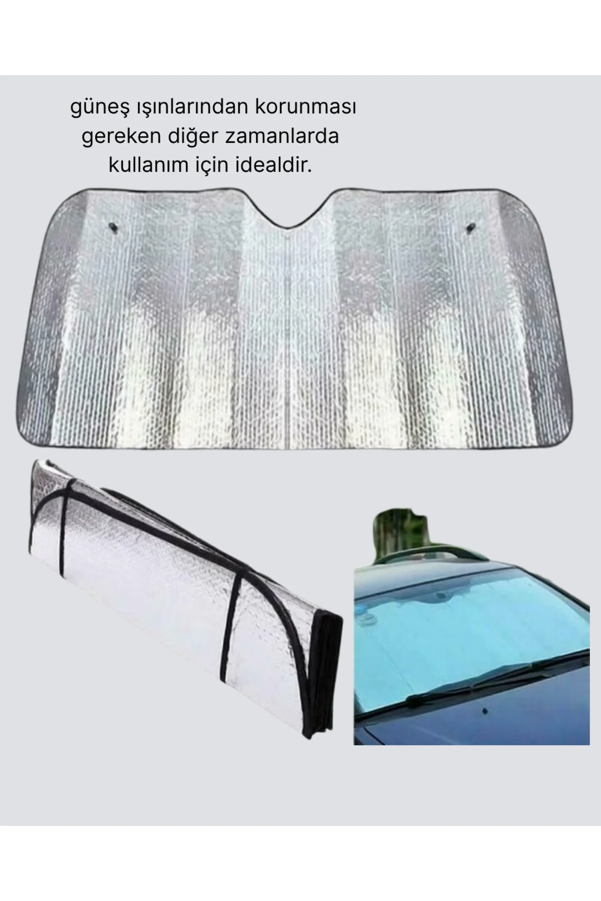 Araba Güneşliği Alüminyum Yansıtıcı Yüzeyle Etkili Isı Koruması -