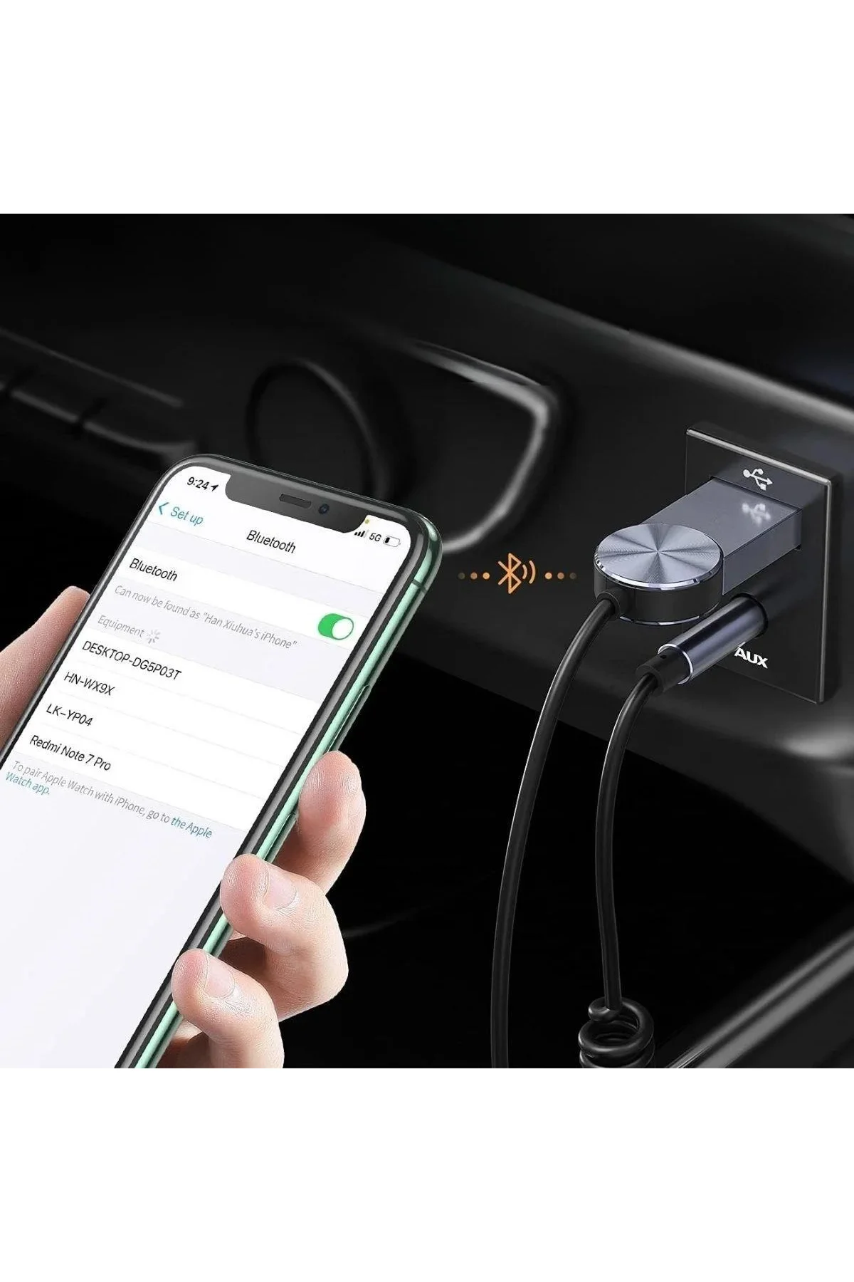 Araba için Bluetooth Aux Alıcısı Wireless Araç Kiti Araba için Bluetooth Aux Alıcısı Wireless Araç Kiti