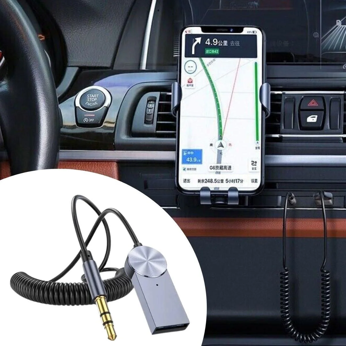 Araba İçin Bluetooth Aux Alıcısı Wireless Araç Kiti Bx40 Fiyatı, Yorumları ve Özellikleri