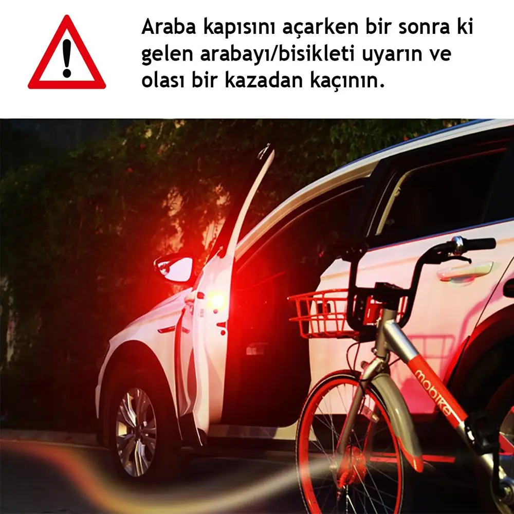 Araba Kapı Açma Uyarı Işığı 2 Adet Kapı İkaz Ledi (4741)