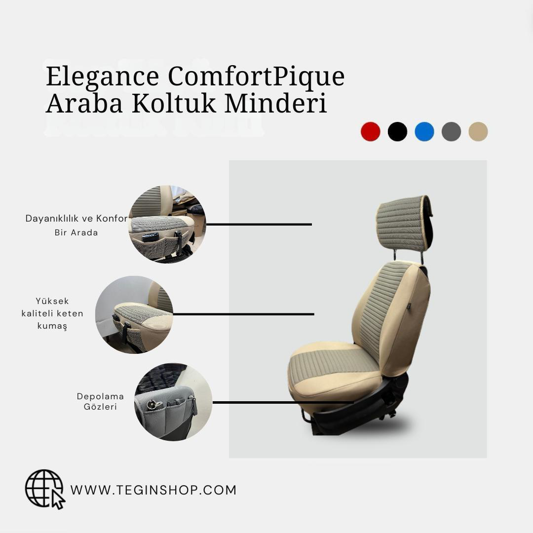 Araba Koltuk Minderi Kilim Deri Beşli Koltuk Minderi Terletmez Be