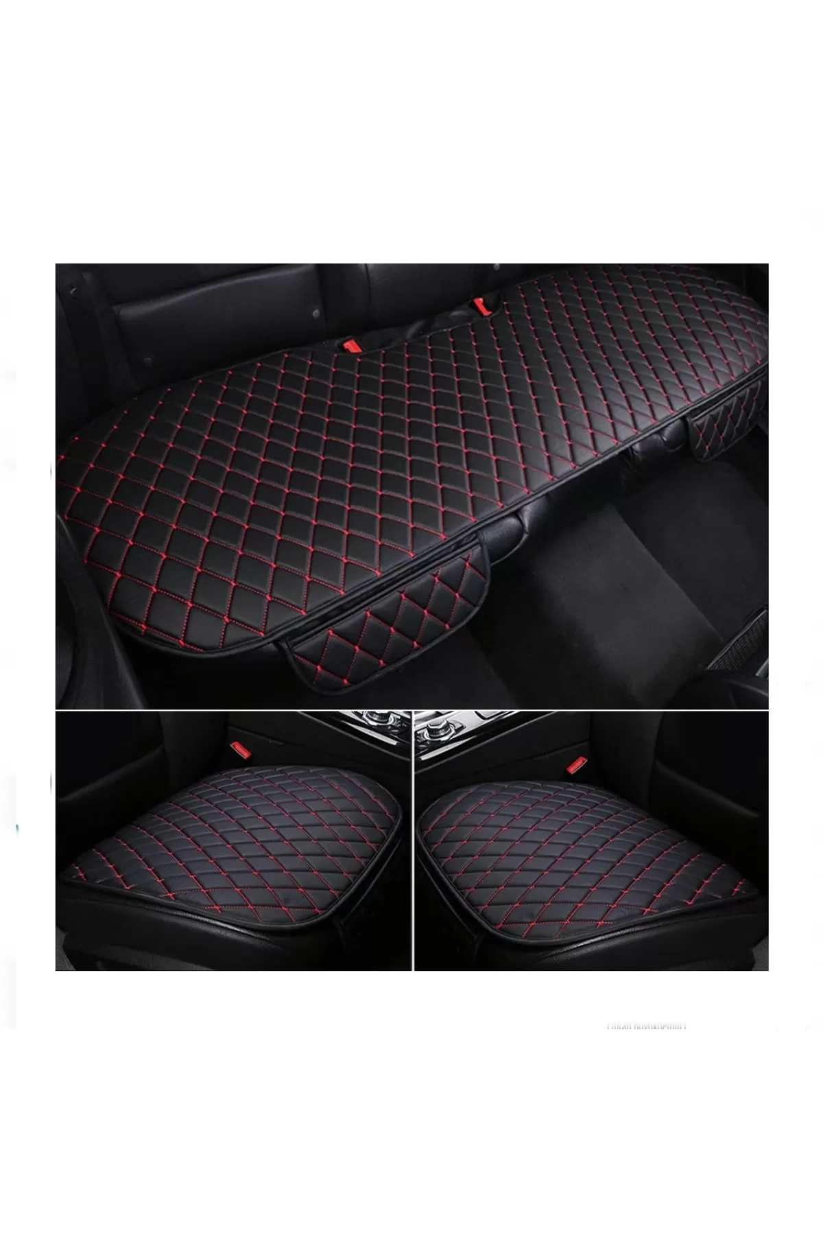 Araba Koltuk Minderi Ön Ve Arka Takım 3 Parça Aracınıza Stil Katı
