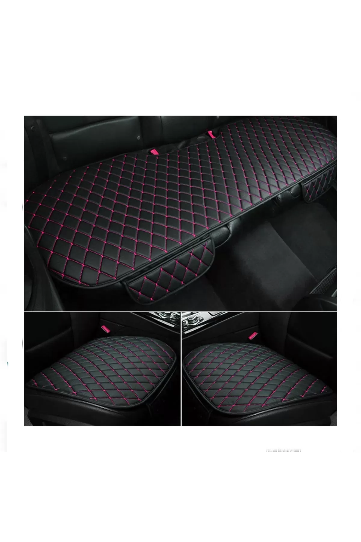 Araba Koltuk Minderi Ön Ve Arka Takım 3 Parça Aracınıza Stil Katı