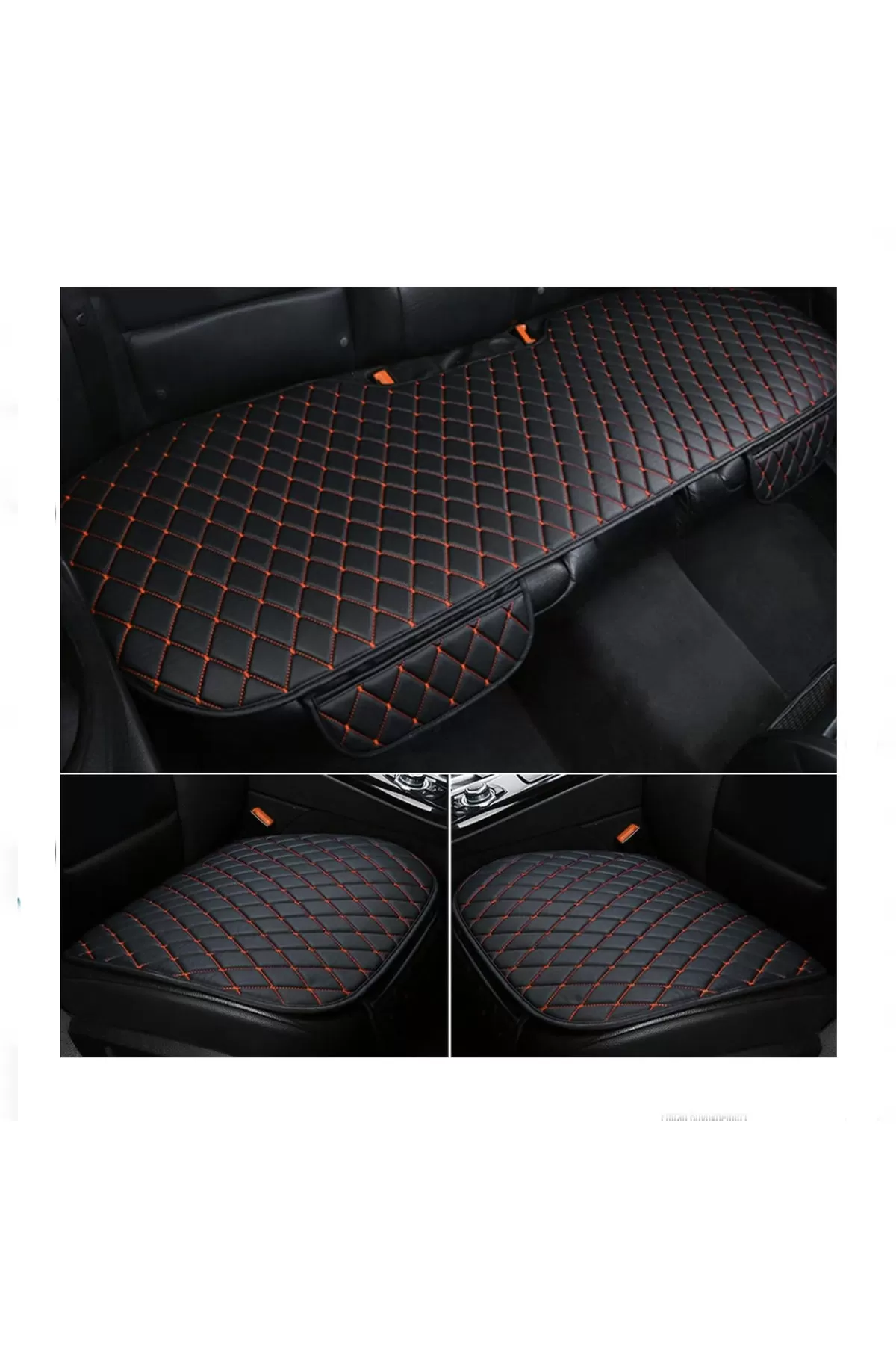 Araba Koltuk Minderi Ön Ve Arka Takım 3 Parça Aracınıza Stil Katı