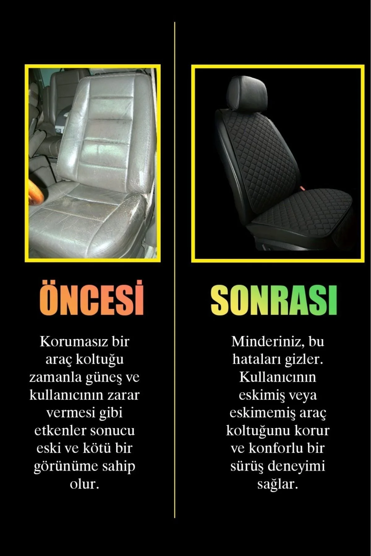 Araba Koltuk Minderi Kumaş Siyah-beyaz Nakışlıön Ikili Araba Koltuk Minderi Kumaş Siyah-beyaz Nakışlıön Ikili - Görsel 4