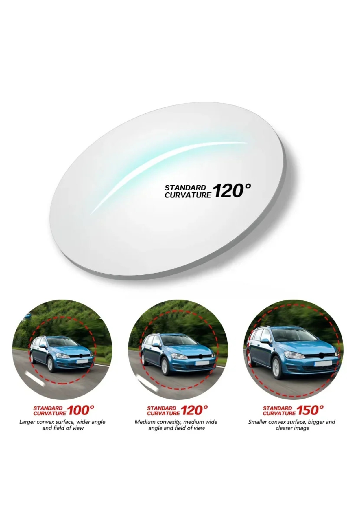 Araba Kör Nokta Aynası 360 Derece Ayarlanabilir Geniş Açı Yardımc