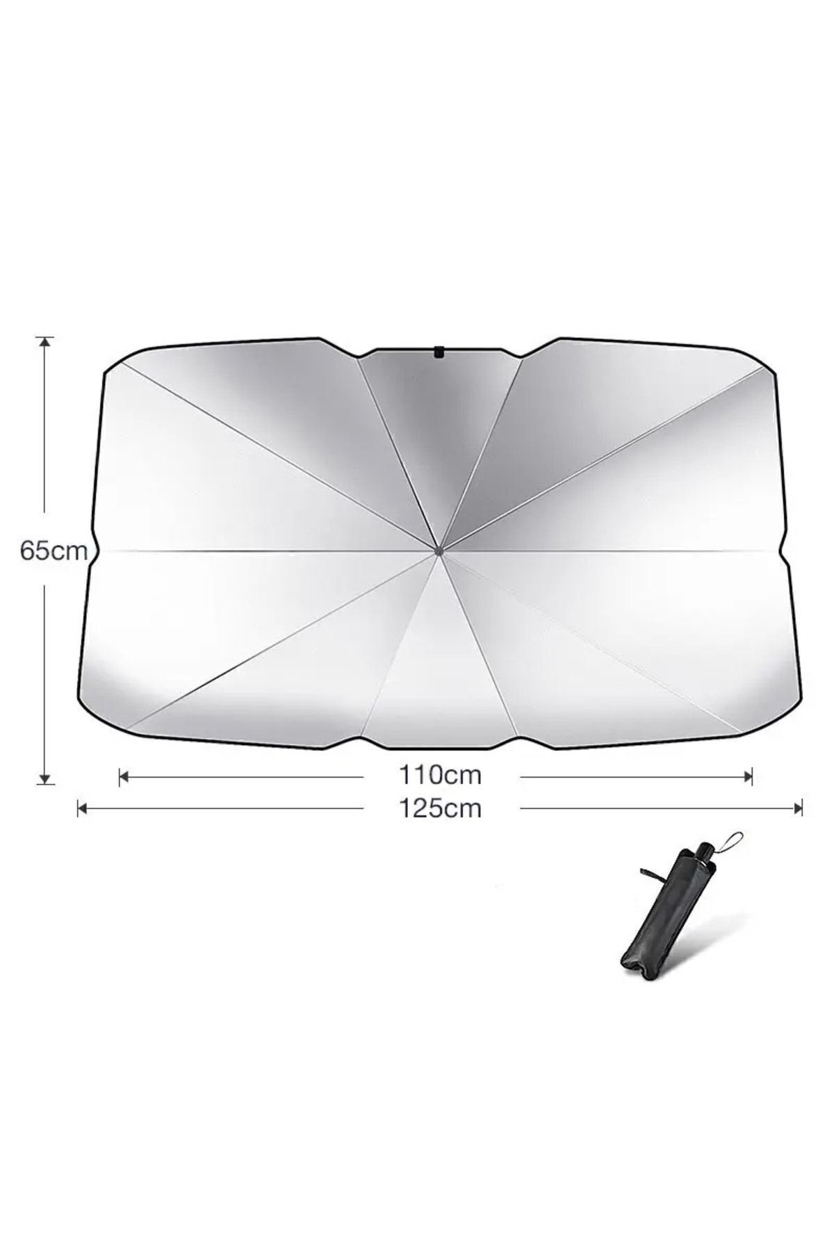 Blisspremium Araba Oto Ön Cam Şemsiye Küçük Boy (140Cm*79Cm ).