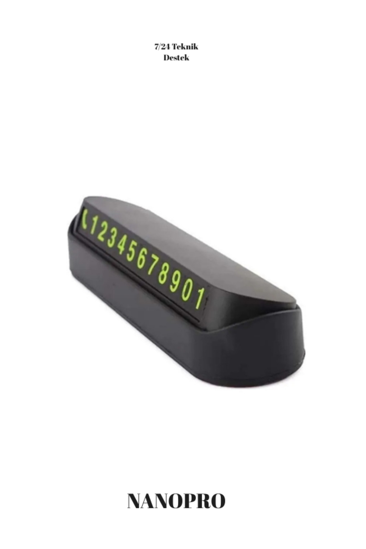 Araba Park Numaratörü Araç Içi Torpido Üstü Açılır Kapanır Neon T