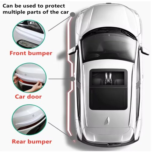 Woody Sofia Araba Tampon Koruyucu Karbon Desenli Siyah Beyaz