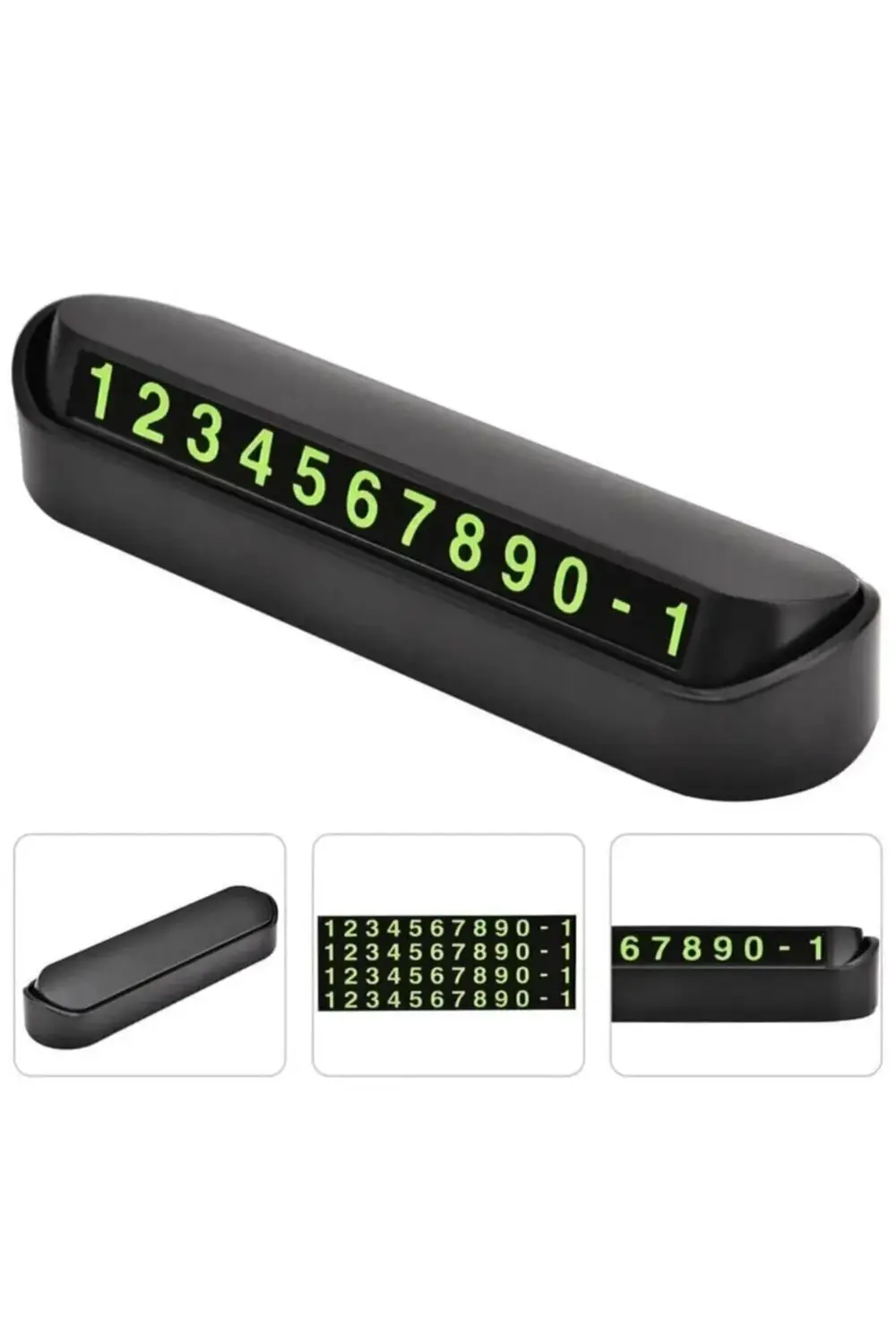 Araba Telefon Numarası Göstergesi Fosforlu Açılır Kapanabilir Num
