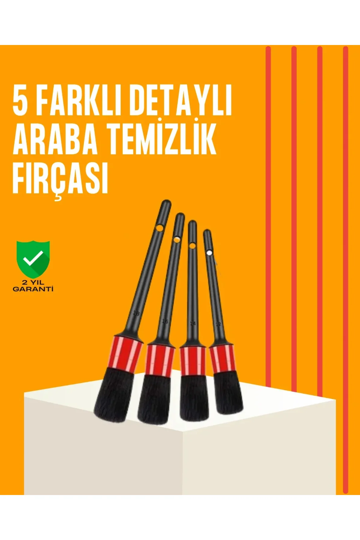Araba Tezliği İçin 5 Parça Fırça Takımı Araba Tezliği İçin 5 Parça Fırça Takımı
