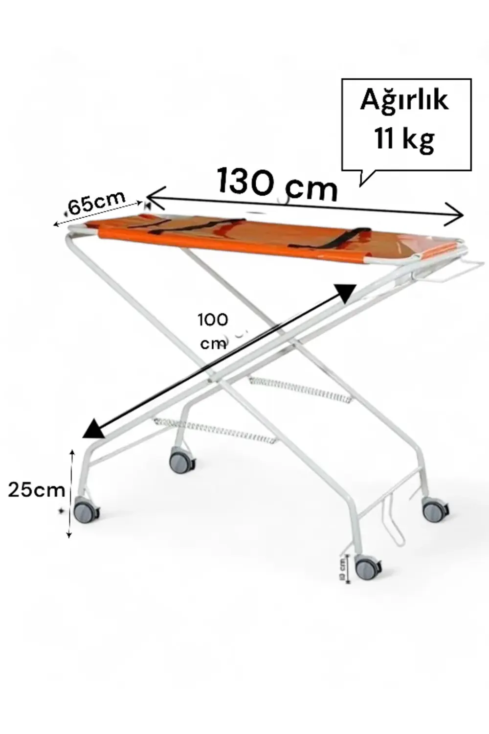 Araba Tipi Veteriner Acil Taşıma Sedyesi E-279/D
