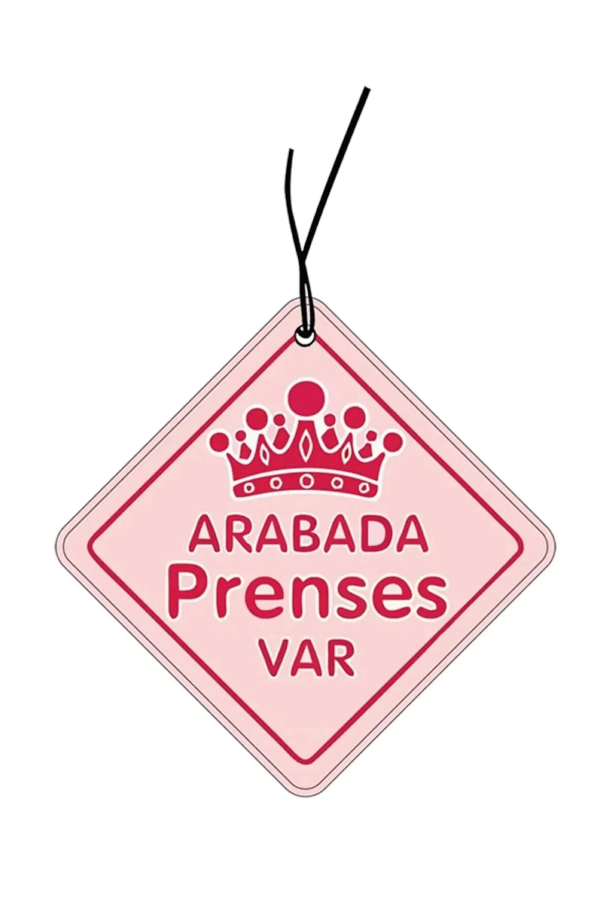 Arabada Prenses Var Görselli Dekoratif Oto Kokusu ve Aksesuar Set