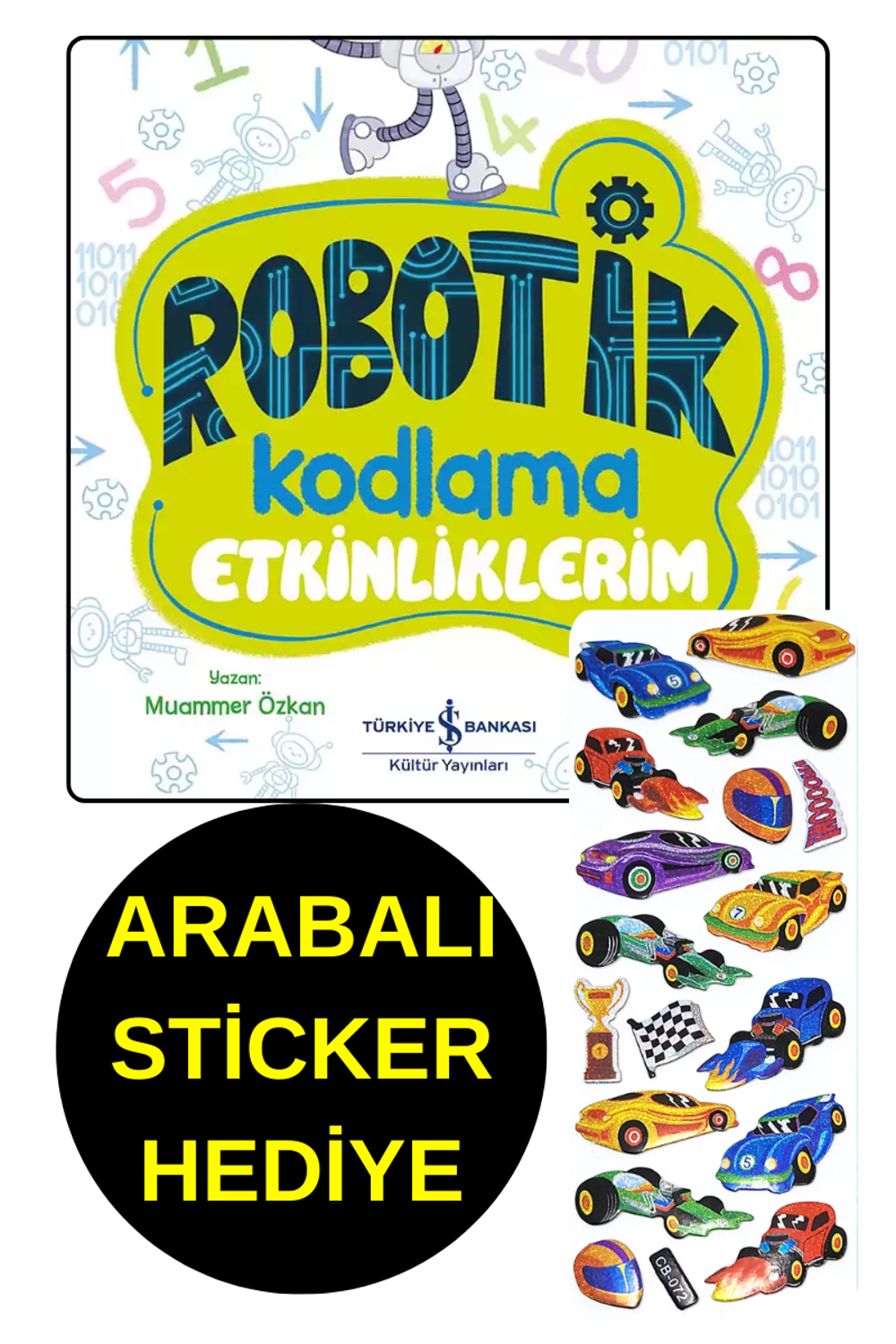 ARABALI  STİCKER HEDİYE  - OKUL ÖNCESİ RESİMLİ KİTAPLAR  -   3 , 