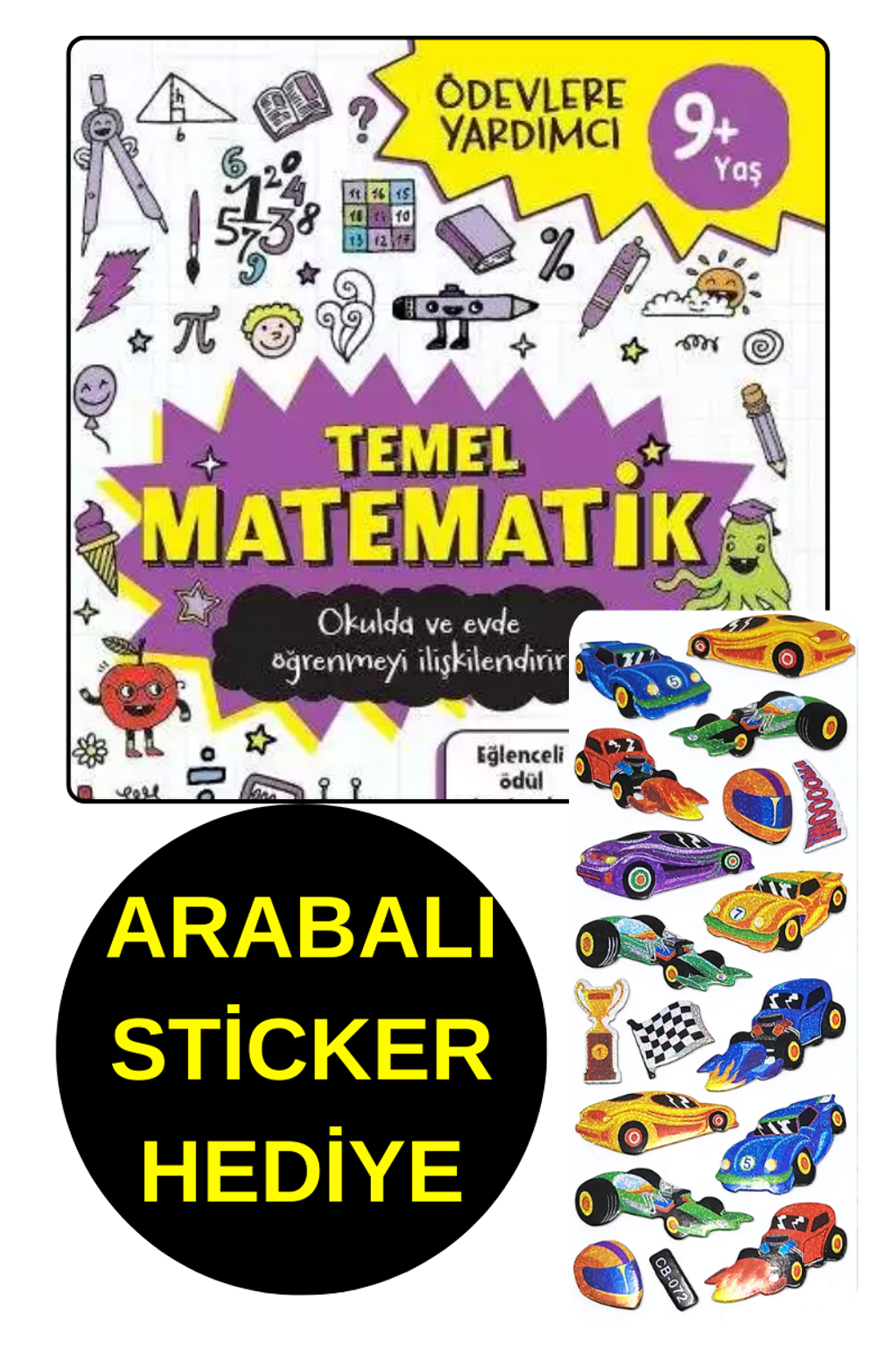 ARABALI  STİCKER HEDİYE - TEMEL MATEMATİK - ÖDEVLERE YARDIMCI - Y