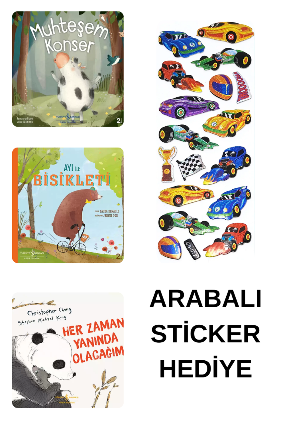 ARABALI STİCKER HEDİYELİ - OKUL ÖNCESİ RESİMLİ KİTAPLAR MASAL - ARABALI STİCKER HEDİYELİ - OKUL ÖNCESİ RESİMLİ KİTAPLAR MASAL -