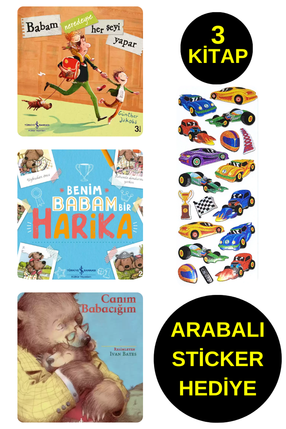 ARABALI STİCKER HEDİYELİ - OKUL ÖNCESİ RESİMLİ KİTAPLAR  -  SEVGİ