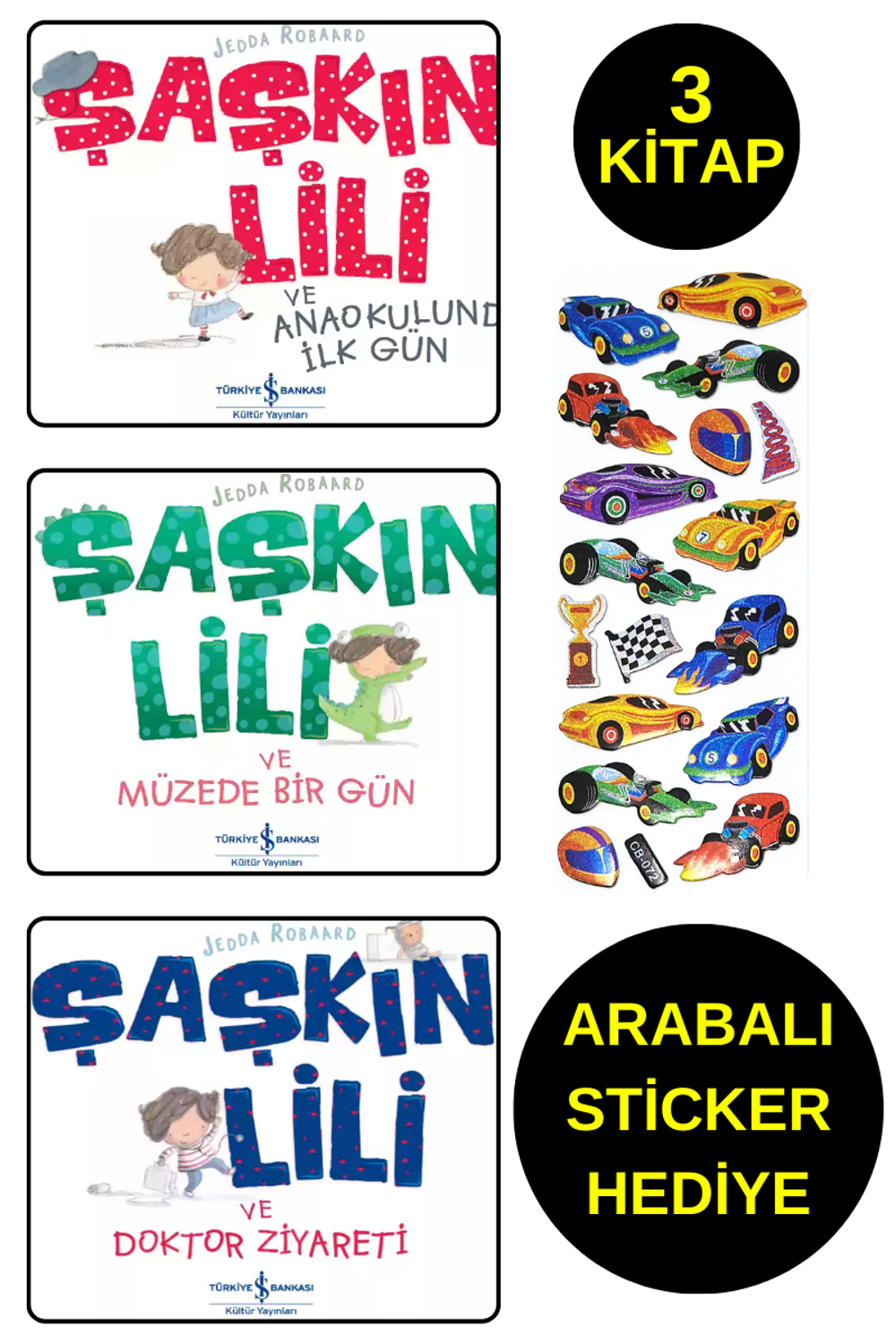 ARABALI STİCKER HEDİYELİ - OKUL ÖNCESİ RESİMLİ KİTAPLAR  -  ŞAŞKI