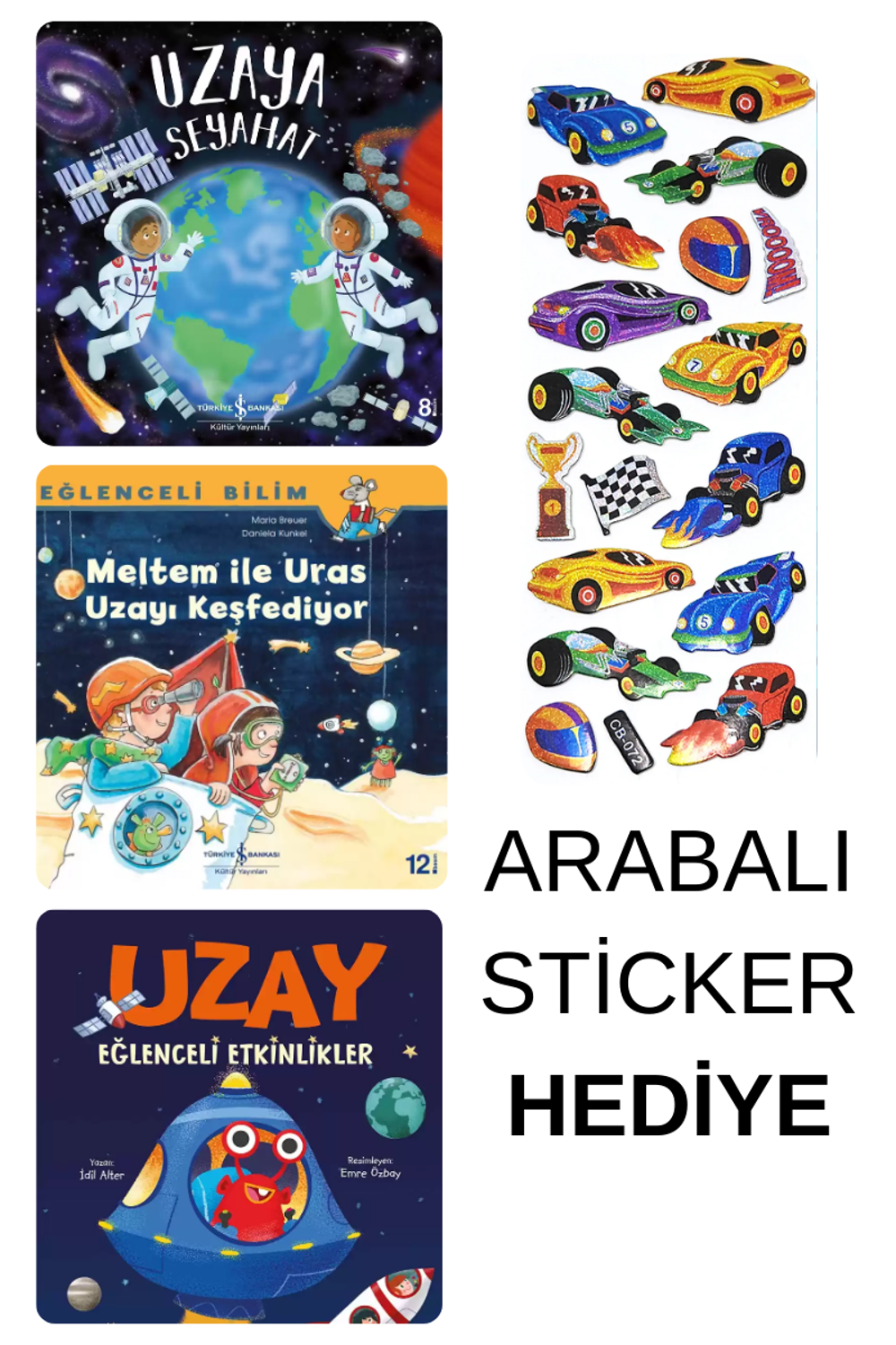 ARABALI STİCKER HEDİYELİ - OKUL ÖNCESİ RESİMLİ KİTAPLAR MASAL - U ARABALI STİCKER HEDİYELİ - OKUL ÖNCESİ RESİMLİ KİTAPLAR MASAL - U