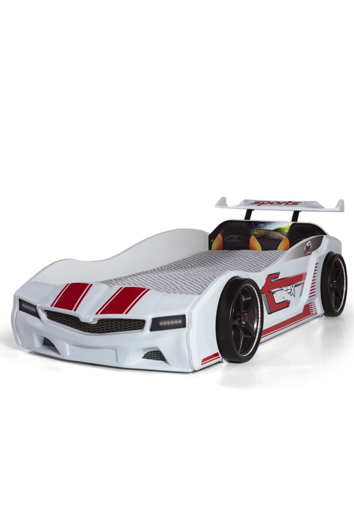 Ferramini Arabalı Yatak Beyaz Spx