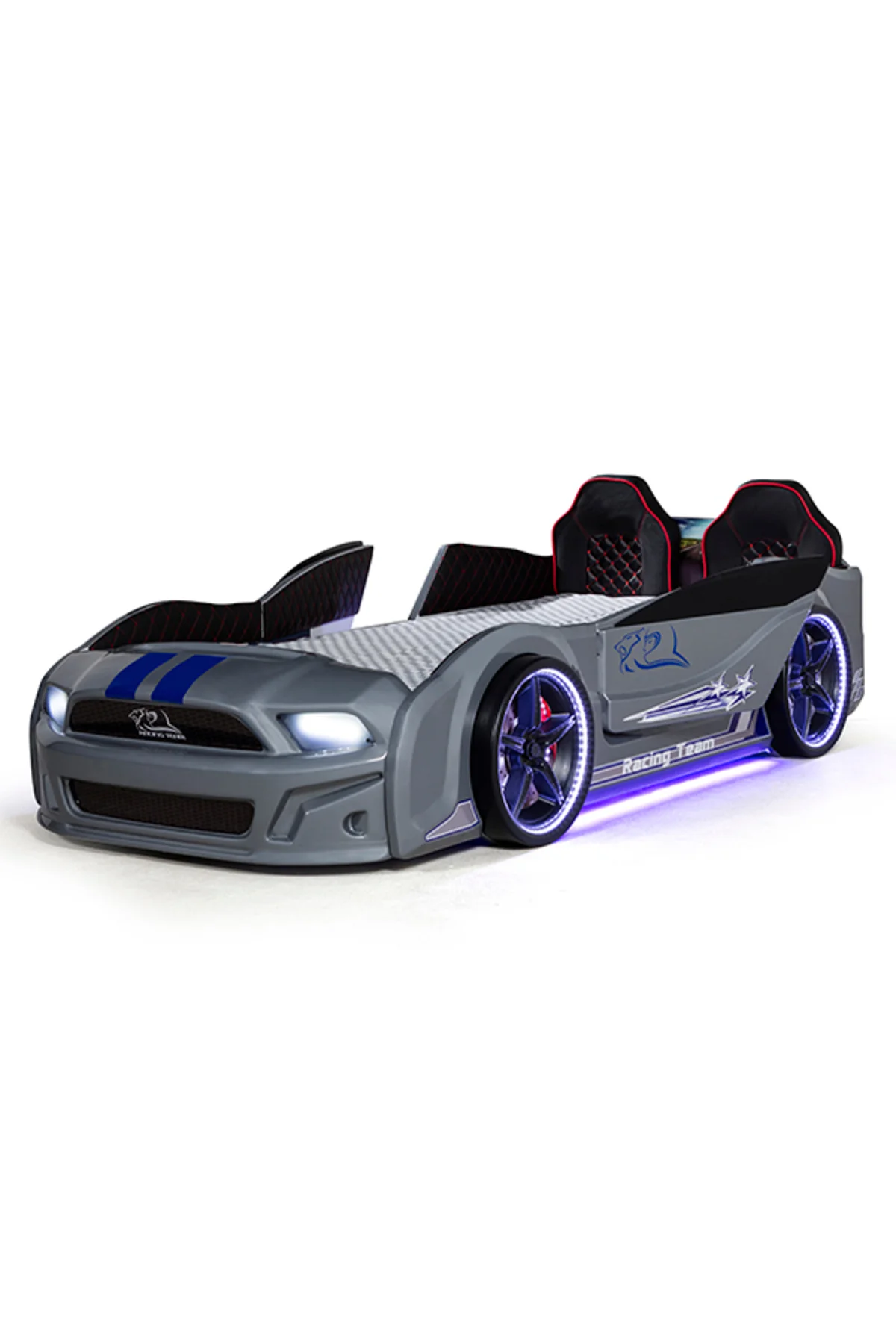 Arabalı Yatak Kapıları Açılan Mustang Full Ledli Kumandalı ve Müzikli