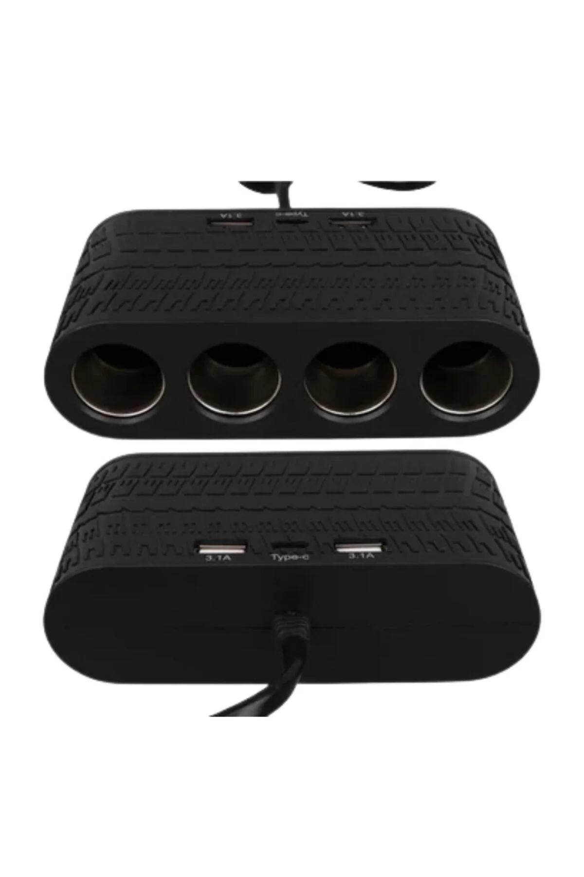 Araç Çakmak Çoklayıcı USB ve Type C Destekli Güçlü ve Güvenli Kullanım - ayr3005-4034