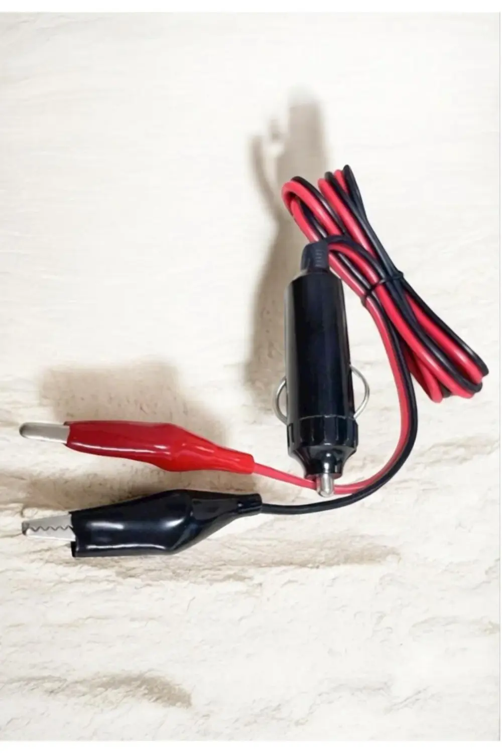 Araç Çakmak Fişi Krokodil Uçlu – 1 Metre Kablo, Akü Bağlantı Kabl