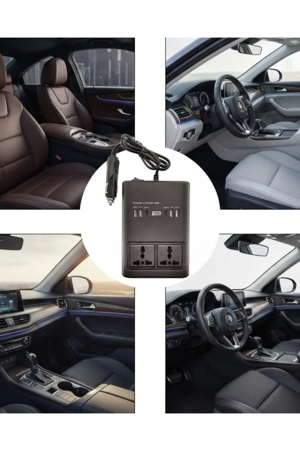 Araç Çakmak Girişli Güç İnvertörü 150w