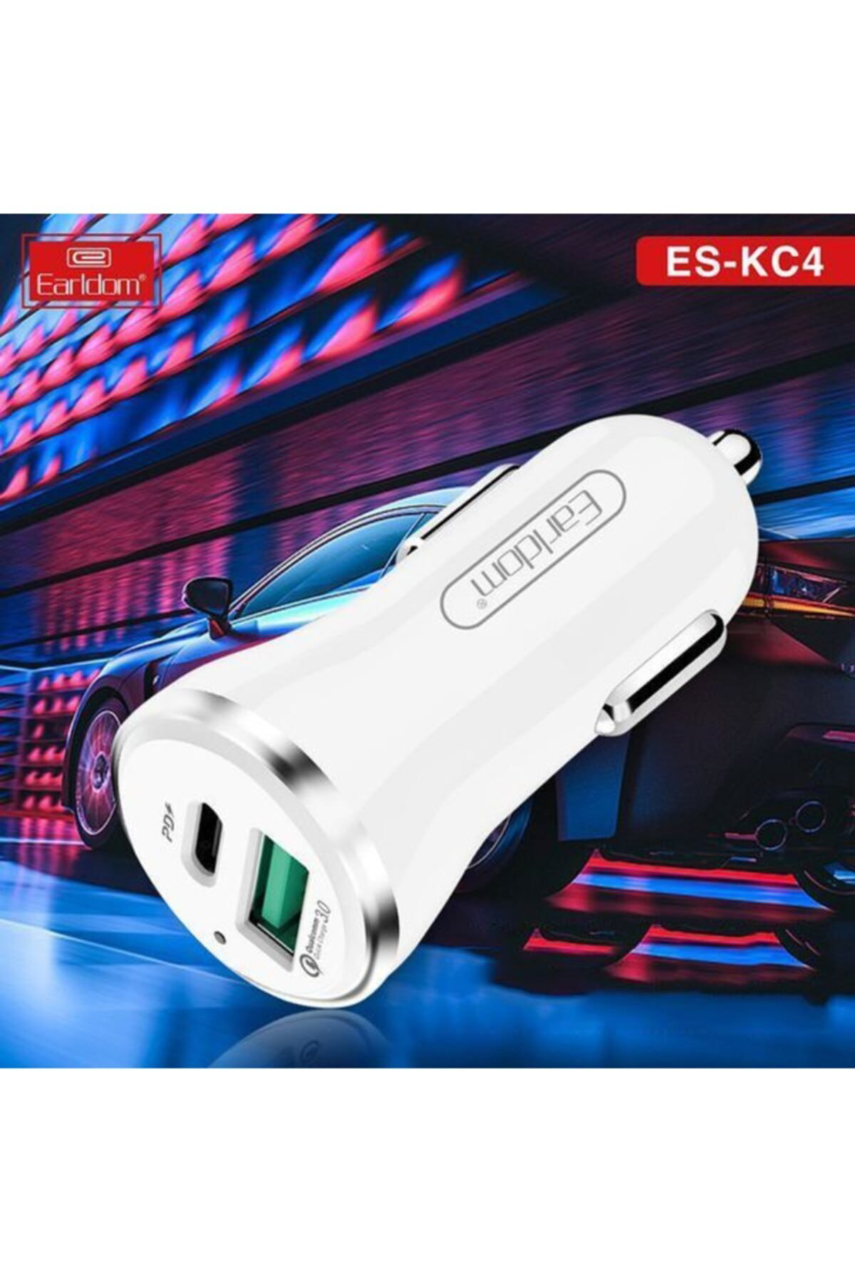 Araç Çakmaklık Şarj Başlığı 2 Usb 12-24v 18w Qc3.0+pd Hızlı Şarj 