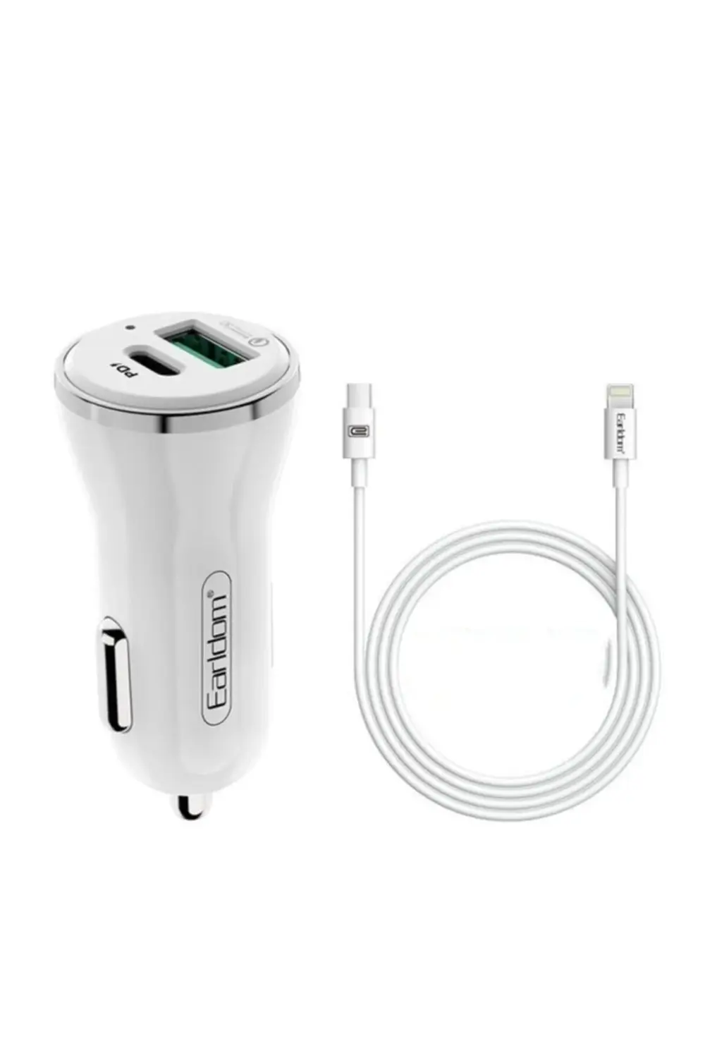 Araç Çakmaklık Şarj Başlığı 2 Usb 12-24v 18w Qc3.0+pd Hızlı Şarj