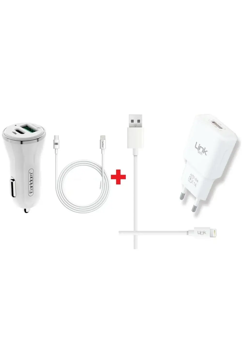 Araç Çakmaklık Şarj Başlığı 2 Usb Hızlı Şarj Aleti Iphone Kablo I