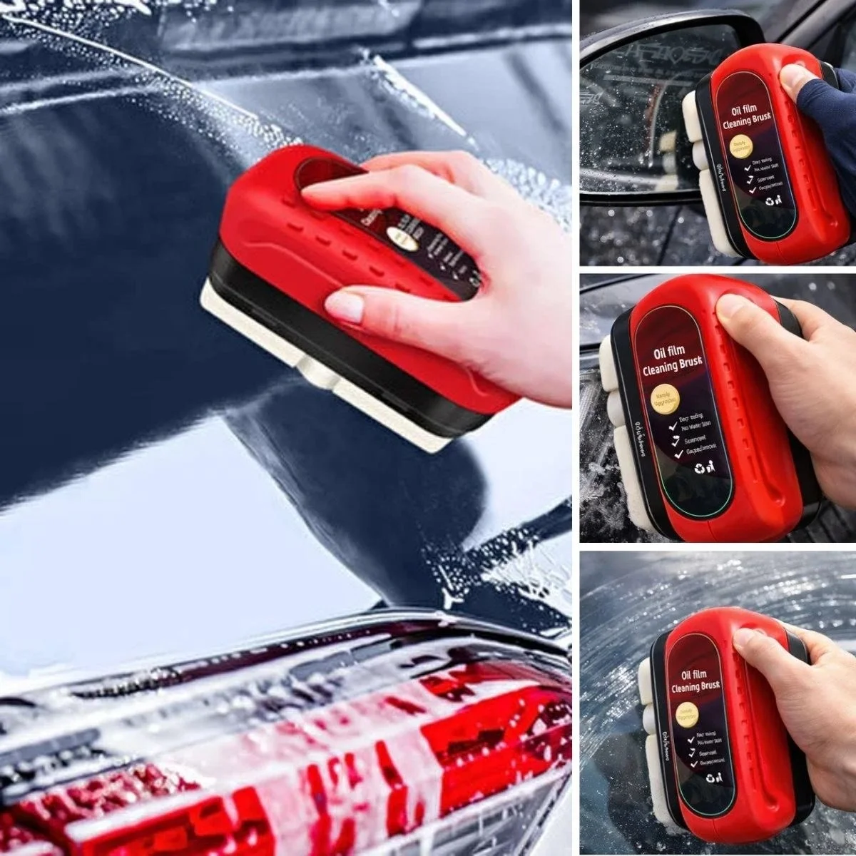 Araç Cam Buğu Önleyici Sünger – Ergonomik Tutacaklı Yan Ayna &amp;amp; İç Cam Yağ Filmi Temizleyici Bx40 Fiyatı, Yorumları ve Özellikleri